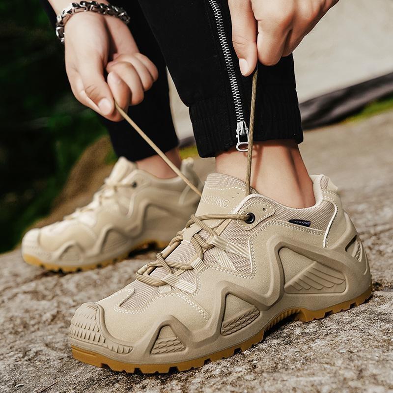 Fashion Men's Hiking Shoes Training Tactical Shoes Non-slip Wear-resistant Climbing Shoes for Men High-quality Sneakers Work Safety Shoe