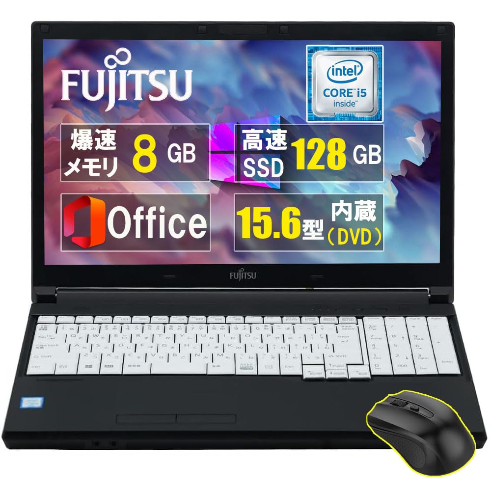 

Вживаний ноутбук Fujitsu LIFEBOOK A576 MS Office 2019 6-го покоління Core 8 ГБ ОЗП 128 ГБ SSD Windows 11 Bluetooth HDMI DVD Пад Бездротова миша Робочий ноутбук чорний
