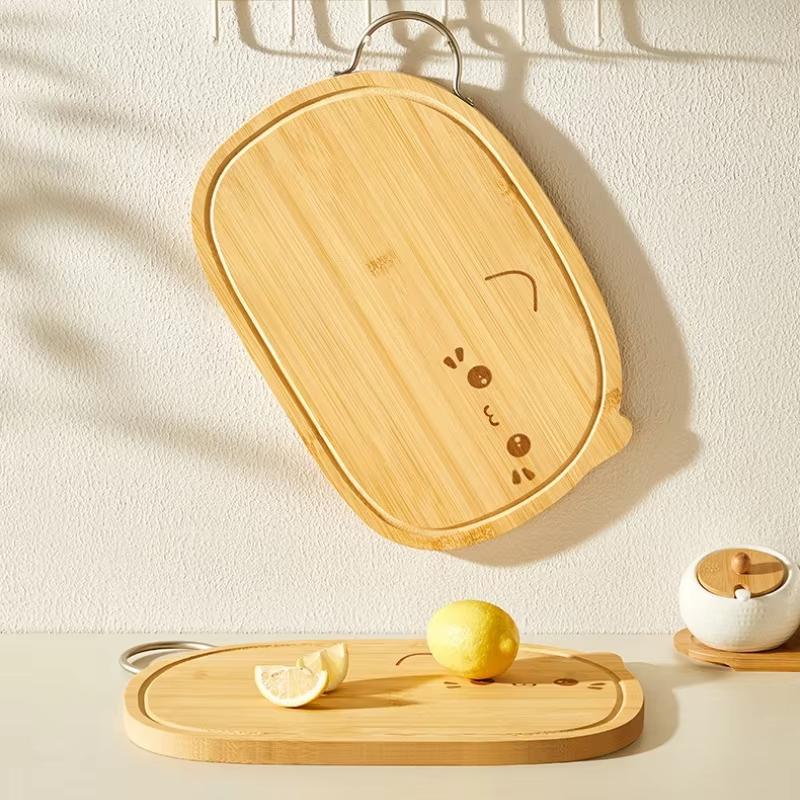 Cute Nanmu Wood Cutting Board for Food Kitchen Chopping Board one size