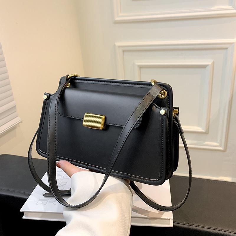 IELGY Women's Textured Bag Cross-body Korean Small Satchel, One-shoulder Retro Underarm Bag