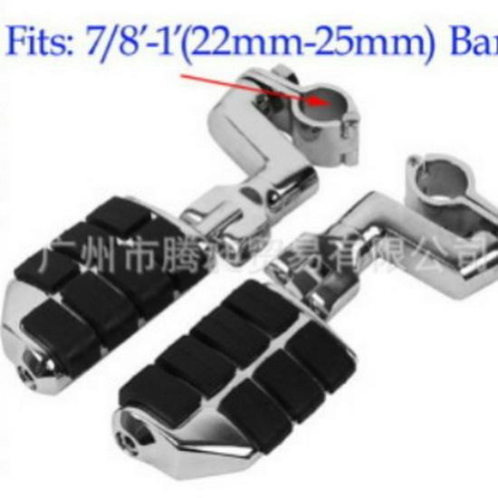 Gold Wing GL1800 VT1100 Modified Touring 22mm Front Foot Pegs Bumpers