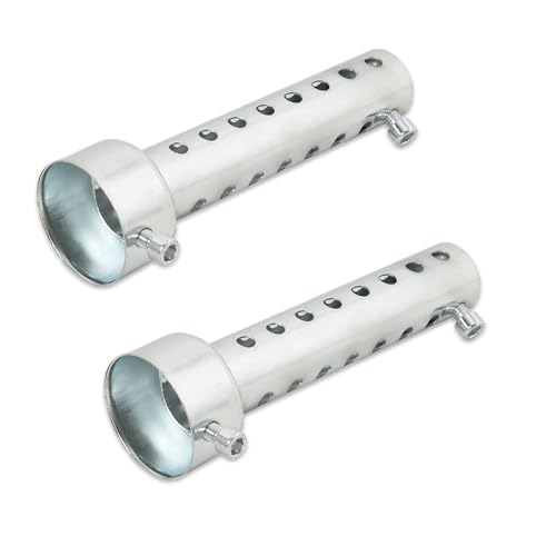 

HIRAISM Мотоциклетный Внутренний Глушитель Внутренняя Перегородка Глушитель Глушитель Универсальный Комплект из 2 шт. (Серебристый 42 мм)