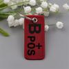 Creative Blood Type Keychain Fashionable Keyring Gift for Friend and Family Embroidered Key Holder Bag Accessories