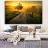Beautiful Sunset Scenery Painting Print On Waterproof Canvas Large Size Wall Art Pictures For Living Room Drop Shipping