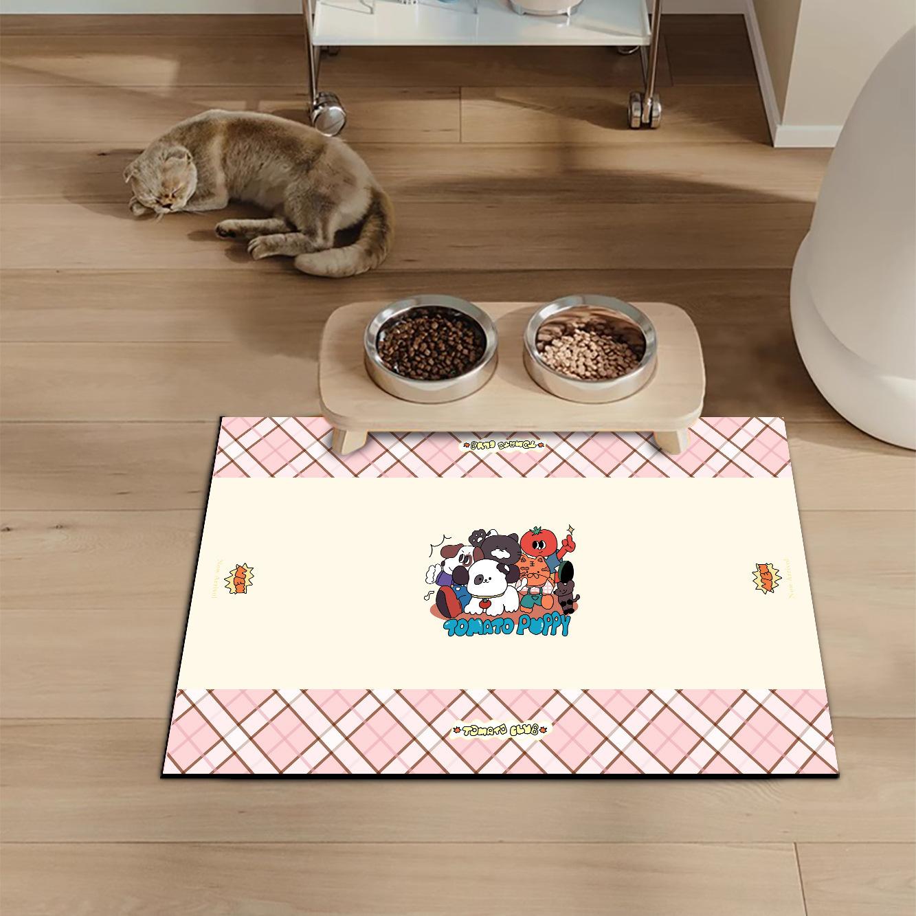 

Простой коврик для питомца Собачий присоска Водонепроницаемый коврик под миску для риса Коврик Бытовой кошка и собака Нескользящий Можно резать Коврик из ПУ кожи 30 * 40cm