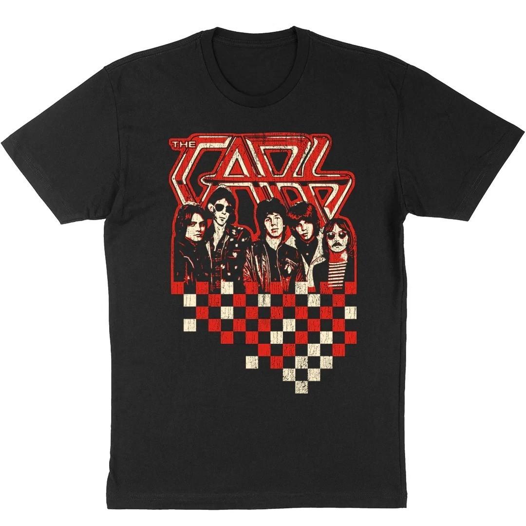 The Cars Band Members Checked Unisex Black Cotton T-shirt S to 5XL S разноцветный