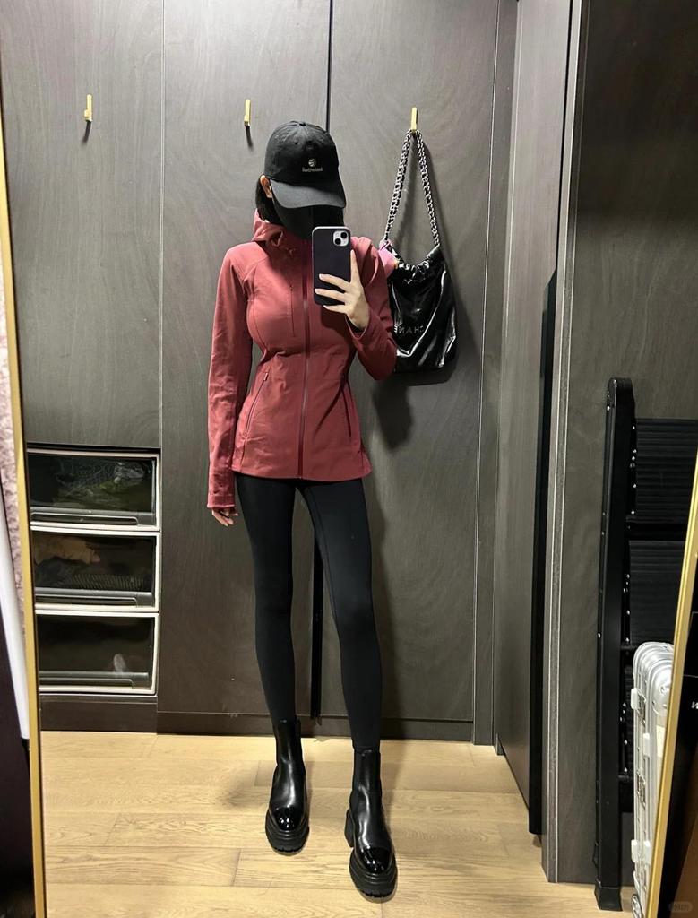 Lulu-X Women's Waterproof Hooded Softshell Rain Jacket with Fleece Lining