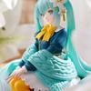 New Hatsune Miku Anime Model Lily Fairy Noodle Stopper Sitting Figure Peripheral Car Ornaments Model Decor Toys Birthday Presents