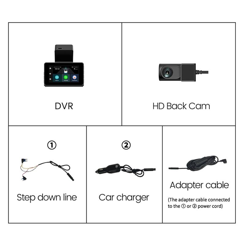 4G LTE 2K Dual Dash Cam, WiFi, GPS, Remote Monitor, Front and Rear, Night Vision