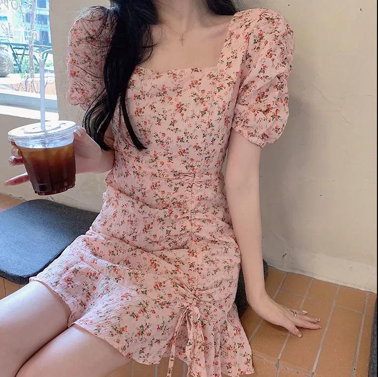 Korean-Style Artistic Floral Skirt for Women – Gentle and Unique Summer Design