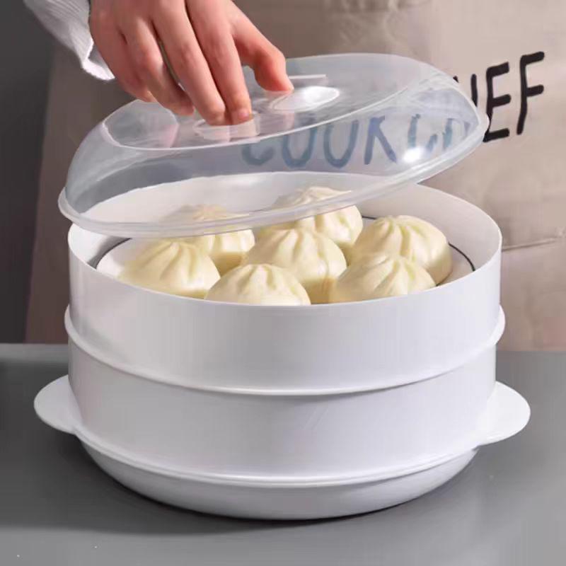 Multilayer Microwave Steamer for Mantou, Baozi, Dumplings, and Rice