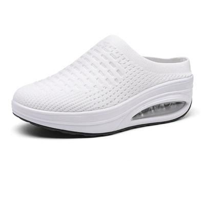 New Women Sandal Mesh Mules Breathable Shoes Solid Casual Slip On Platform Sneakers Breathable Shoes for Women Zapatos Casuales