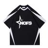 Hot-selling Platform T-shirt European and American Tide Street Nofs Printing T-shirt Men's Short-sleeved Retro T-shirt Top