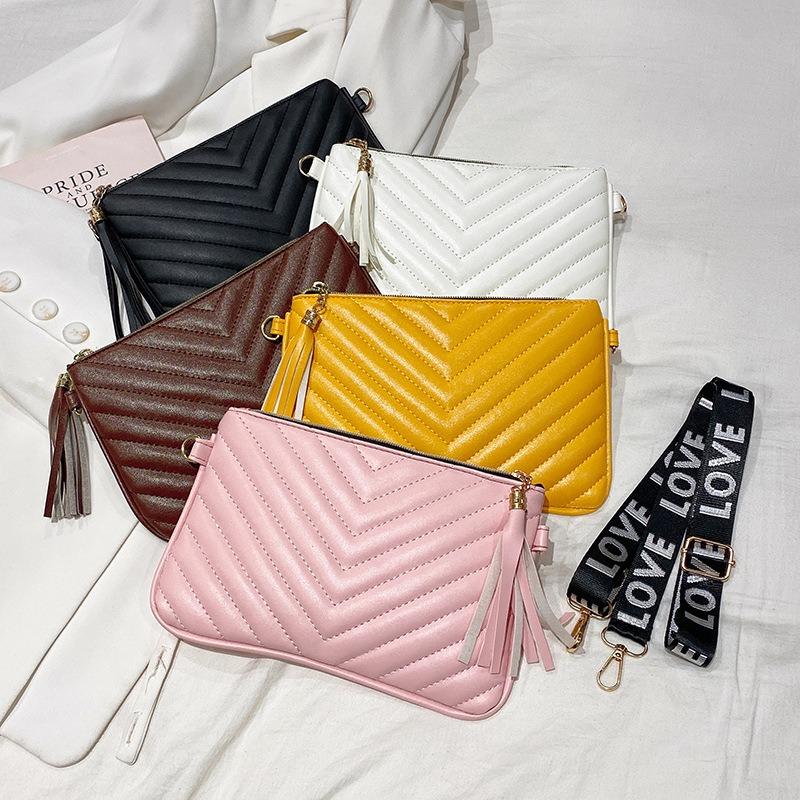 Bag women's pattern new fashion embroidery thread messenger bag women's trend webbing fringed shoulder bag