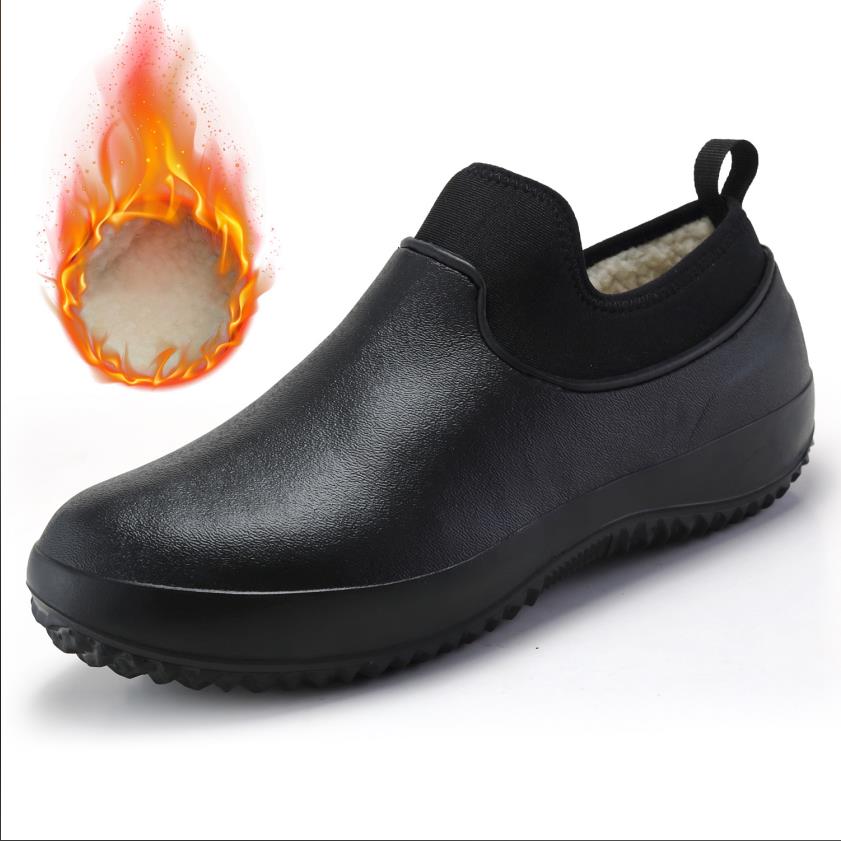 Men's Plus Size Rain Shoes Fashion Low-Top Rain Boots Anti-slip Fishing Shoes Kitchen Work Shoes Men Short Rubber Boots