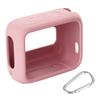 Shockproof Silicone Case for JBL GO 4 Portable Bluetooth Speaker with Carabiner for Travel and Protection