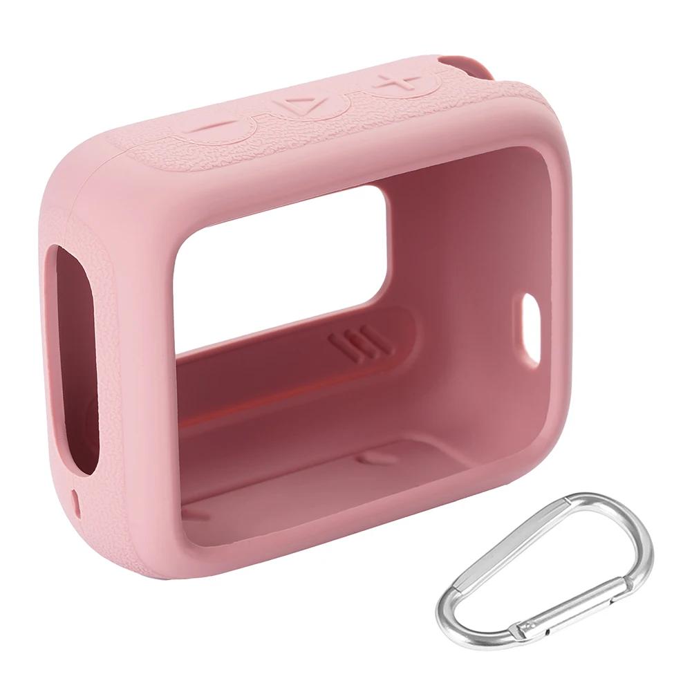 Shockproof Silicone Case for JBL GO 4 Portable Bluetooth Speaker with Carabiner for Travel and Protection