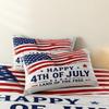 3pcs Vintage Wood Grain Happy 4th of July Print Duvet Cover Set, American Flag Star Stripe Land of The Patriotic Pattern Bedding