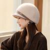 Autumn and Winter Hat Women's Sequined Warm Equestrian Hat Fashion Casual Basin Hat Cold Protection Ear Hat