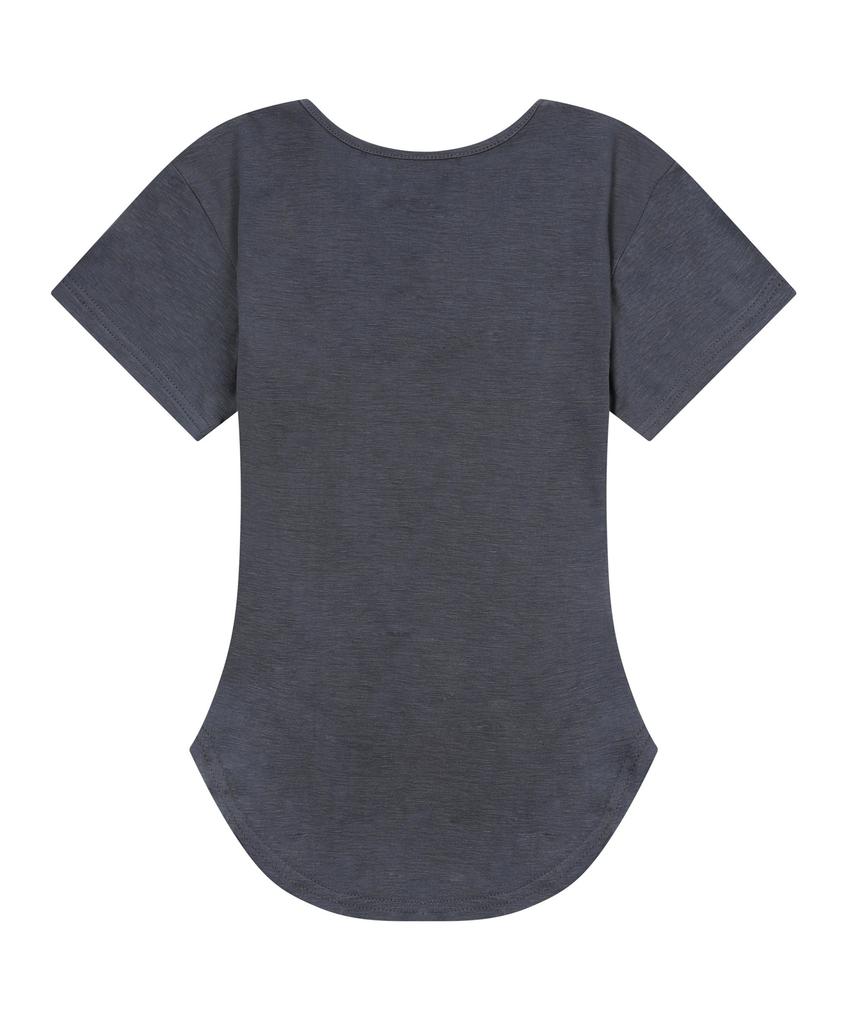 MUCENT Muse Cut U-Neck Crop Rounded Short Sleeve T-Shirt (5 Colors)