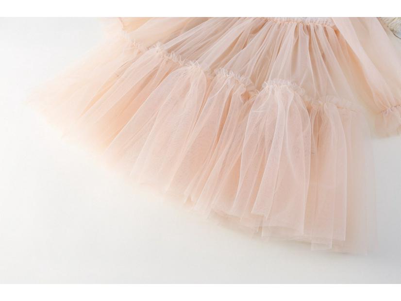 Frühlingsspitze Spleiß Puffiger Tüll Prinzessinnenkleid für Babymädchen