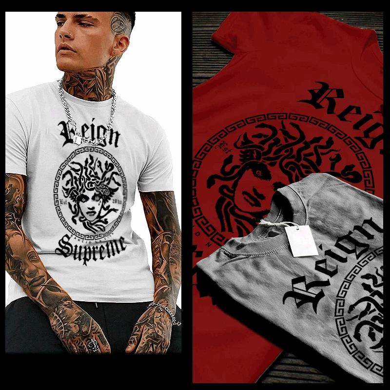 Gangster t-shirt boss status urban hip hop hustle mafia mob thug white tee XL