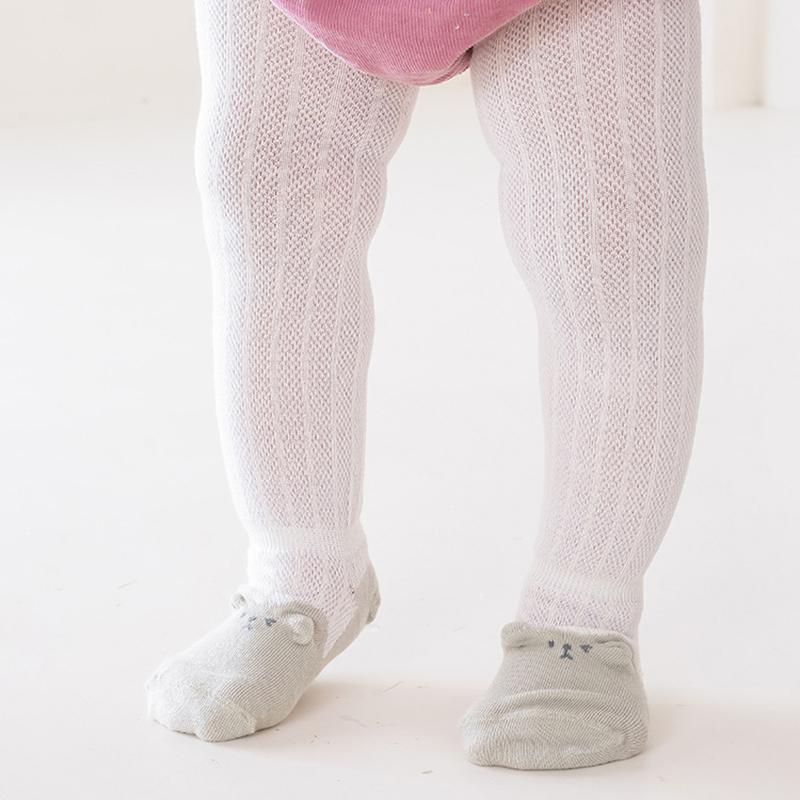 

Newborn Baby Summer Stockings Cute Cartoon Mesh Breathable over Knee Socks Solid Color Mosquito Proof Kids Long Socks 0-1 Years fit 6-12 months