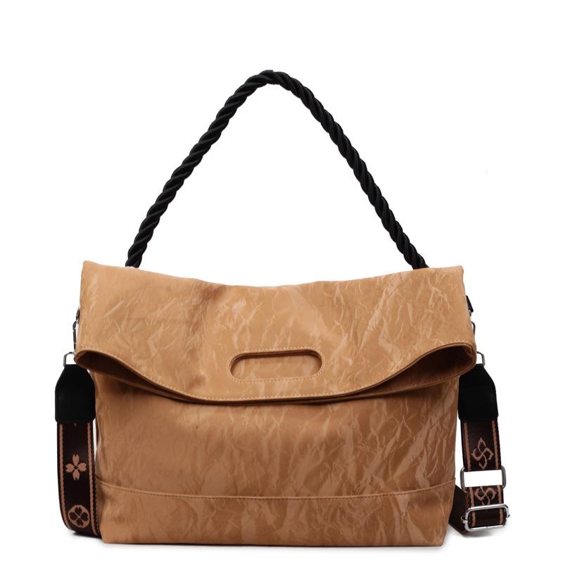 

2025 Autumn Versatile Large-Capacity Women s Crossbody Tote Bag жовтий/коричневий