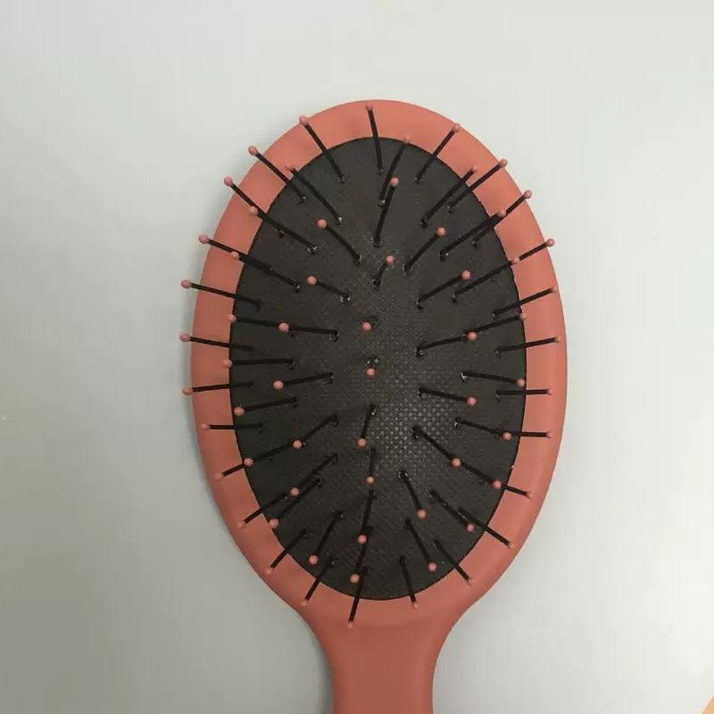 Mini Detangling Hair Brush With Soft Matte Rubber Handle Gentle Scalp Bristles For Curly Hair Massage Daily Travel Use Multi