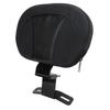 Motorcycle Passenger Seat Backrest Comfortable Strong Support Stabe Balance Removable Universal for Motorbike Black