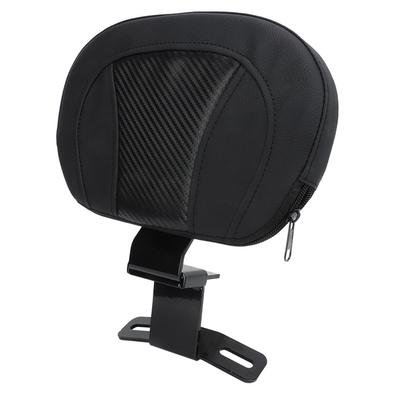 Motorcycle Passenger Seat Backrest Comfortable Strong Support Stabe Balance Removable Universal for Motorbike Black