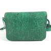 HERMES vintage logo Pochette bag mini bag Shoulder Bag Leather Green