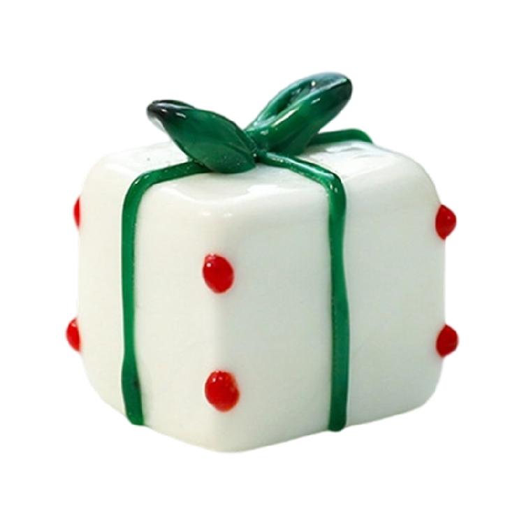 Holiday Miniature Glass Snowman Reindeer Santa Sculpture Tabletop Shelf Decoration For Christmas Display Party Gift