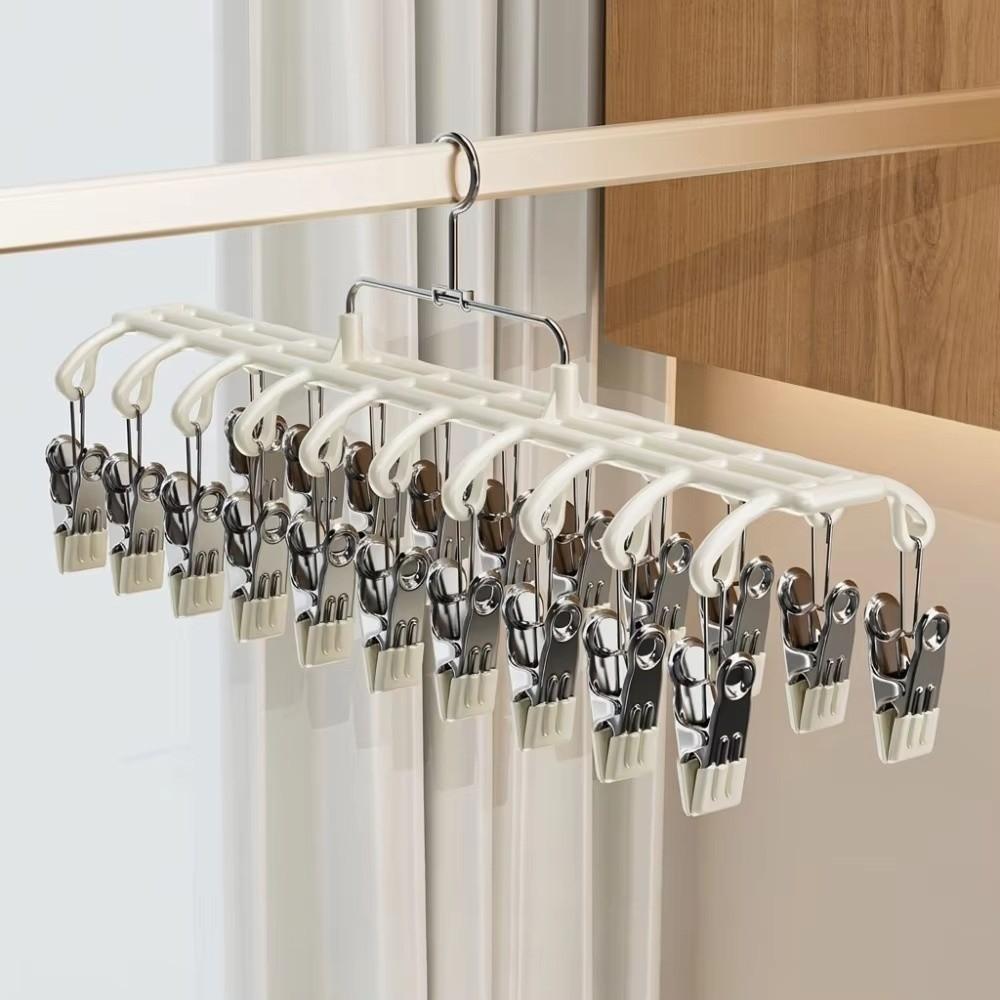 Non-marking Trouser Hanging Hook Rustproof Camisole Bra Clips Drying Clothes Hanger Drying Rack