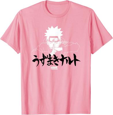 Naruto Shippuden Linear Naruto Jutsu With Kanji Anime T-Shirt S-6xl