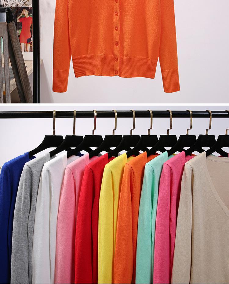 Damen Strickjacke - Leicht, Langarm, Kurzer Stil für Frühling und Herbst