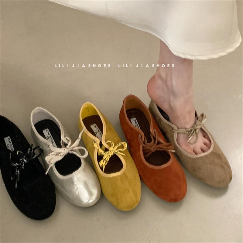 Fashion Bailamos 2025 Women Flats Lace Up Ladies Square Toe Flat Heel Sandals Spring Loafers Shoes Casual Oxford Shoes Female Flat Shoes
