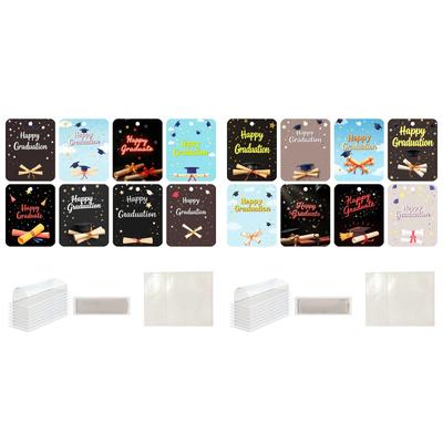 Coffret de cartes et de décorations cadeaux créatives pour portefeuille sur le thème de la remise des diplômes