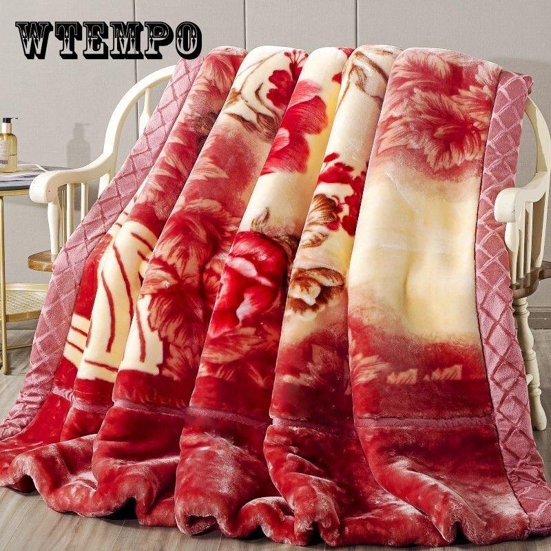 

Супермягкие зимние одеяла Raschel, двухслойные пледы из искусственного меха норки, утепленные пушистые флисовые покрывала, утяжеленные одеяла для кроватей