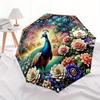 Peacock Automatic Folding Umbrella Portable 8Rib Design Lightweight Compact Umbrella Suitable For Outdoor Leisure And Travelt14