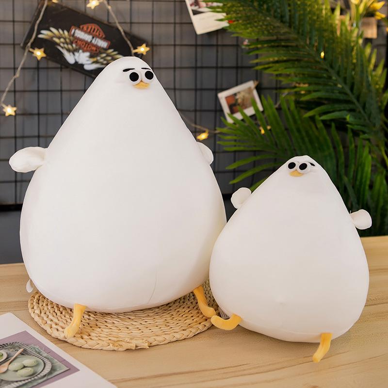 Bai Fen Bai Dolls And Toys Cute Seagull Doll Douyin Same Plush Toy Chubby Little Seagull Sleeping Pillow Rag Doll Gift