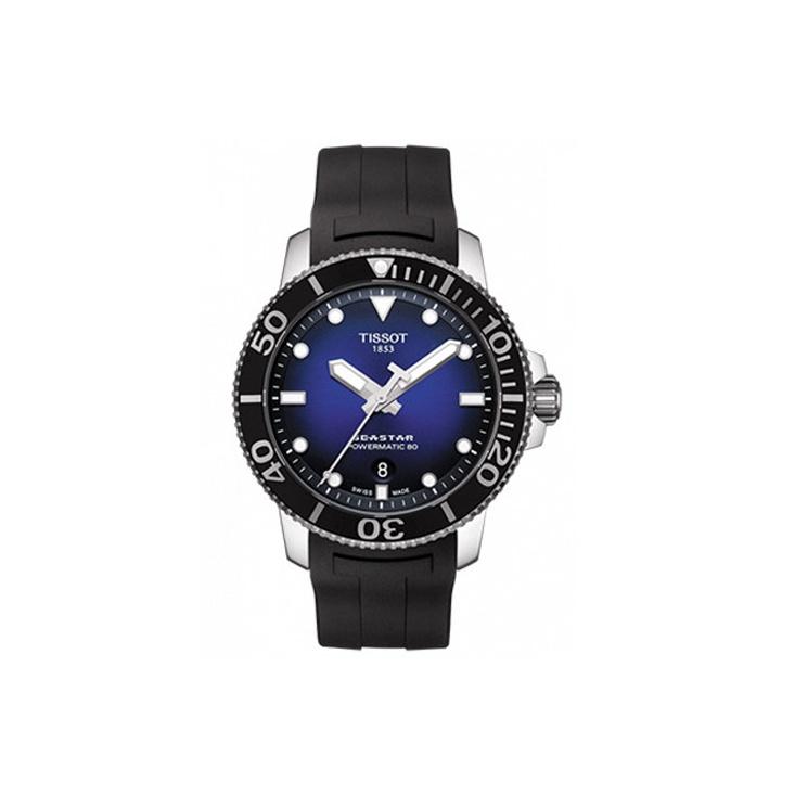 

TISSOT Коллекция Starfish Механический механизм Мужские часы Часы 43 мм Синий циферблат Корпус из нержавеющей стали T120.407.17.041.00 Blue Gradient Watch Dial