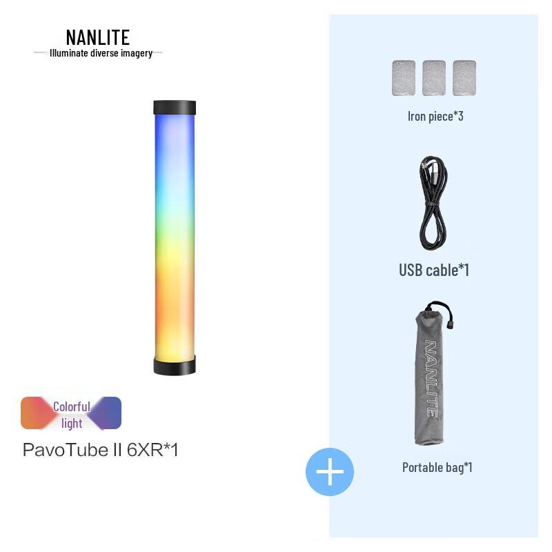 NANLITE PavoTube II 6XR RGB Full-Color LED Pixel Tube Light