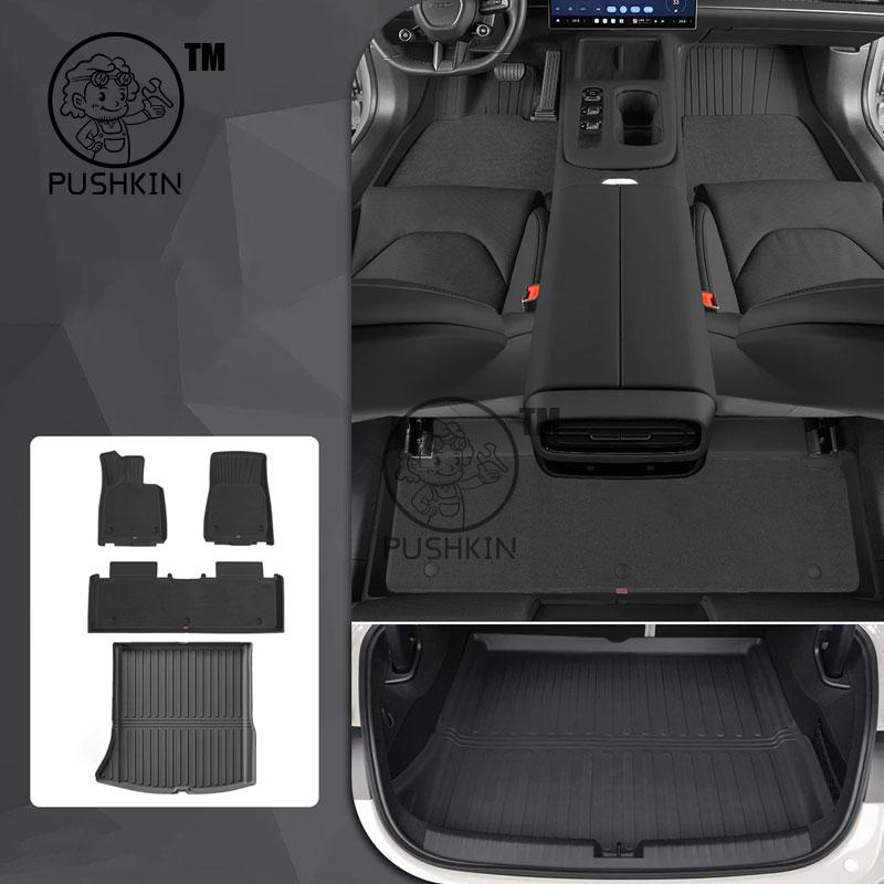 For Xiaomi SU7 2024 2025 2026 TPE Floor Mats Dirt-resistant Foot Carpet Floor Cover Auto Interior Accessories