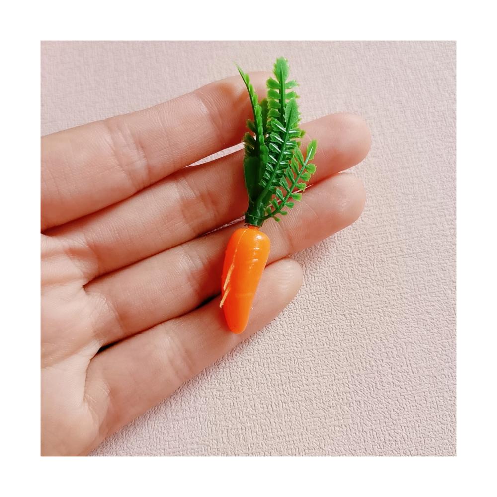 Doll House Miniature Artificial Carrot Plastic Fruits Vegetables Home Party Decoration Supplies Simulation Carrot