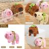 Cute Capybara Plush Toy With Walking Sound Features For Kids Playing And Gift Giving