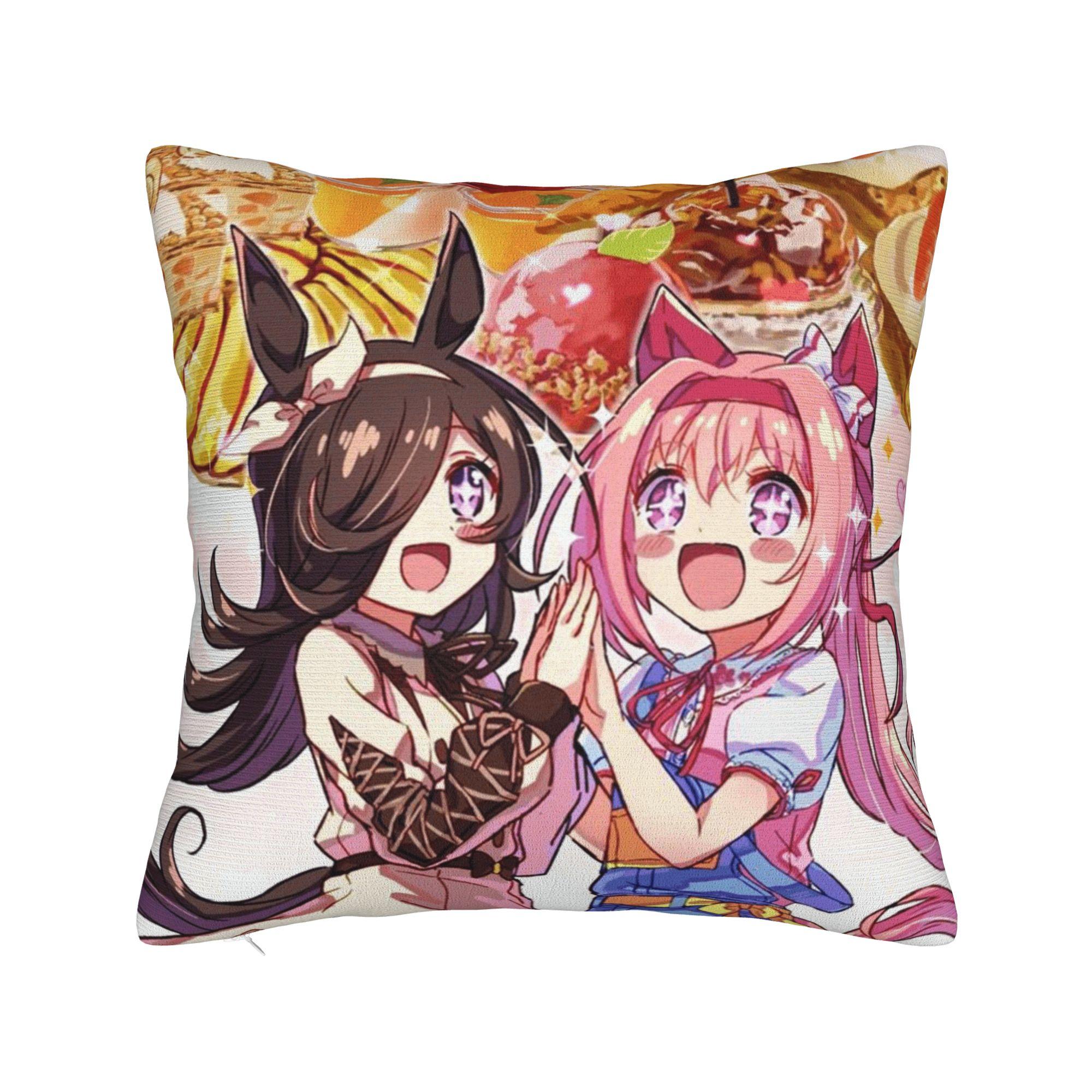 Наволочка Хару Урара Умамусуме Винтажная наволочка для гостиной кровати стула наволочки 20x20Inch