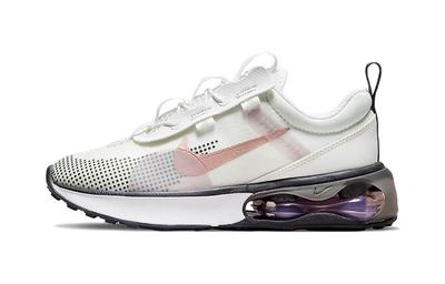 Air Max 2021 Recyclable Material Cushioning, Wear Resistant Low Top Kids Lifestyle Shoes Beige Pink DB1109-103