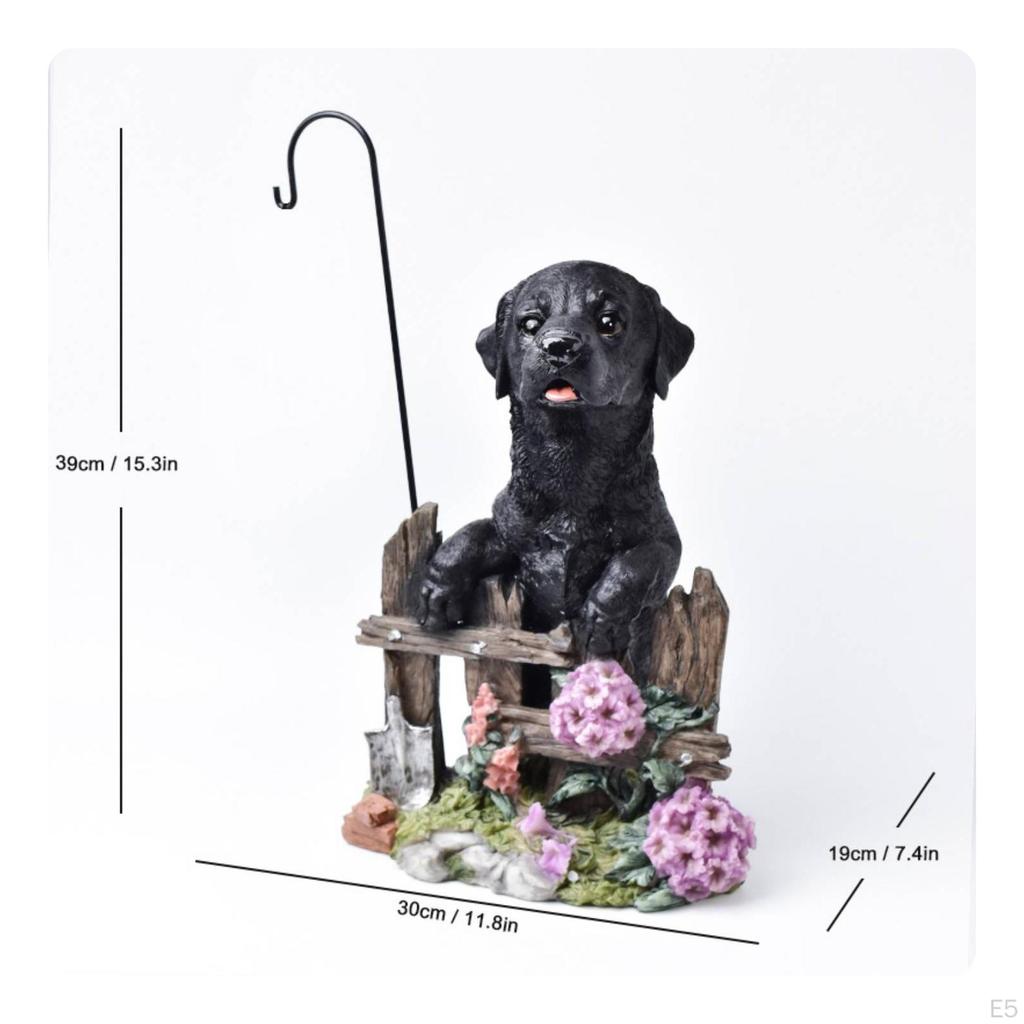 Hanging Planter Decorative Resin Dog Figurine Garden Animal Sculpture Ornament