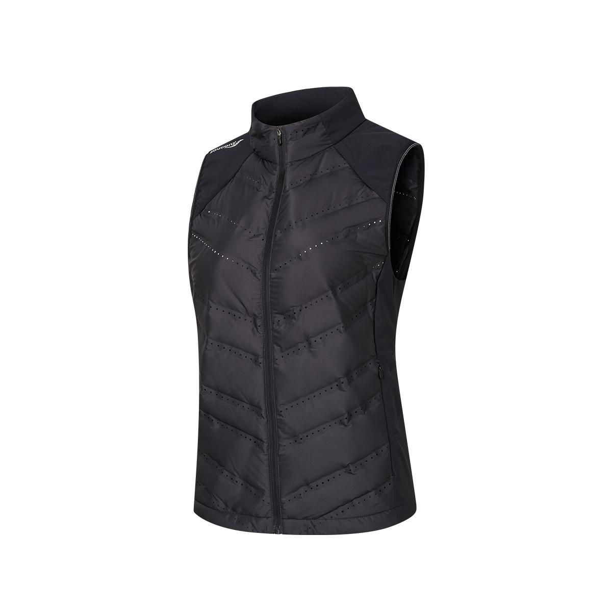 

SAUCONY Серия для беговых тренировок Модный Удобный Приятный к коже Жилет из пуха со стойкой воротником Унисекс Жилеты SA1250PV94T-BK001